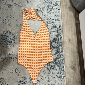 NWT Free People Halter neck Bodysuit